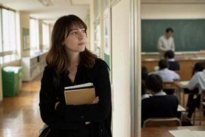 ALT reflecting in a Japanese school corridor Assistant Language Teacher reflecting in a Japanese school corridor